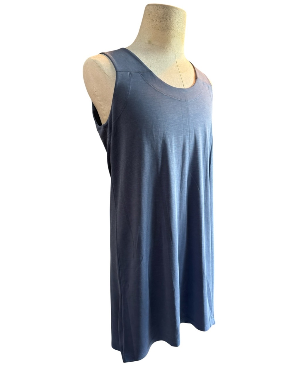 FIG Soft Blue Sleeveless Tank Dress
